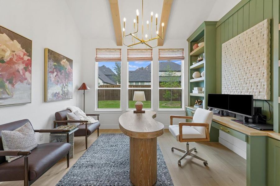 Furnished interior view inside a new home in Star Trail, Prosper (Image 17).