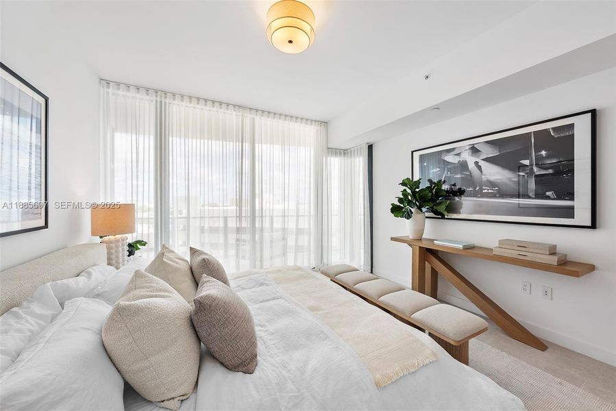 Furnished interior view inside a new home in Five Park, Miami Beach (Image 34).