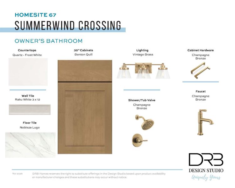 Sample of building materials used in homes in Summerwind Crossing at Lakes of Cane Bay, Summerville (Image 14).