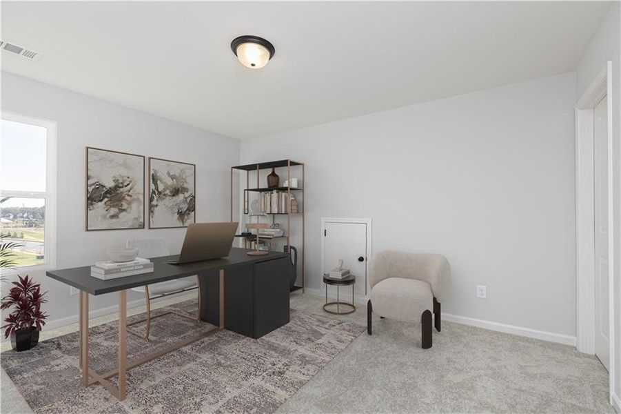 Furnished interior view inside a new home in Riverside Ridge, Lawrenceville (Image 4).