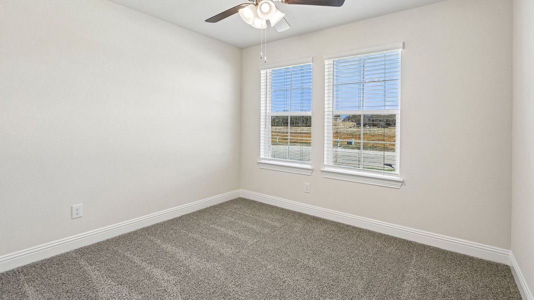 Representative unfurnished interior of a home built from the Dawson by D.R. Horton in Silverado, Aubrey (Image 13). Representative unfurnished interior of a home built from the Dawson by D.R. Horton in Silverado, Aubrey (Image 13).