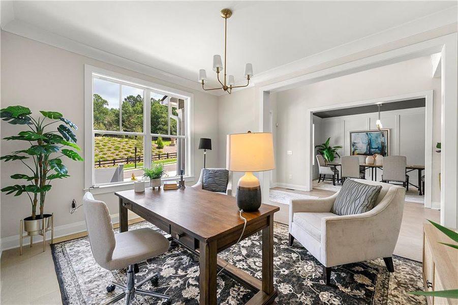 Furnished interior view inside a new home in Sterlington, Canton (Image 10).