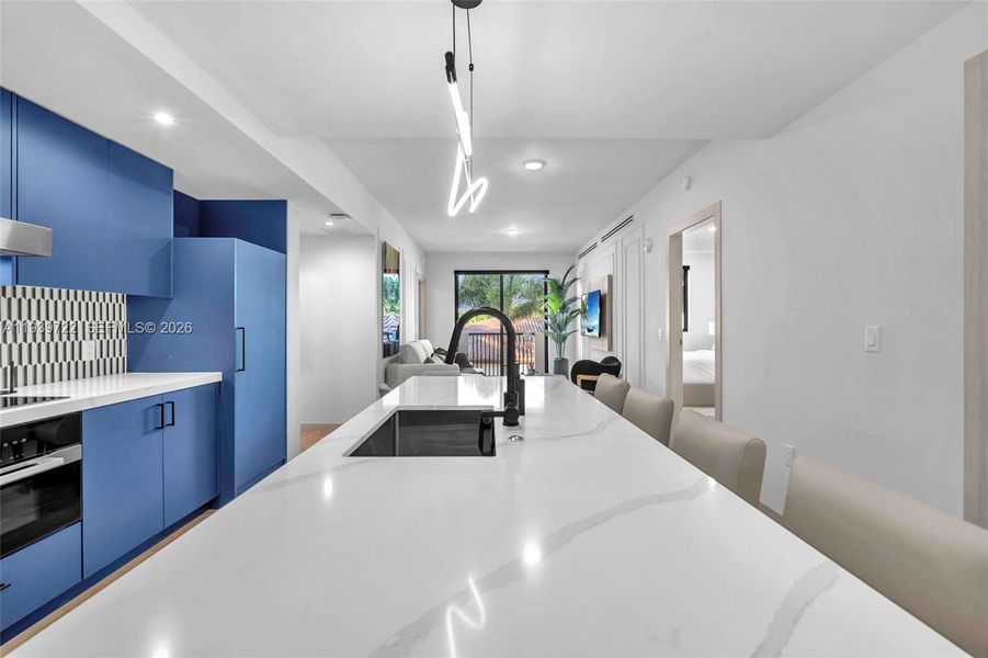 Furnished interior view inside a new home in , Coral Gables (Image 26).