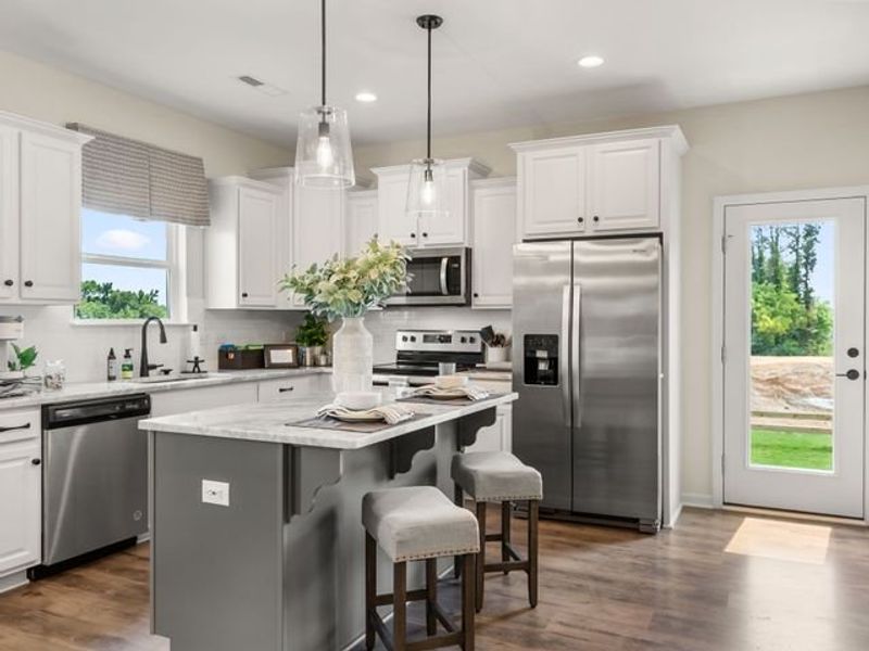 Representative furnished interior of a home built from the Somerset by True Homes in Swaim Meadows, Winston-Salem (Image 3).