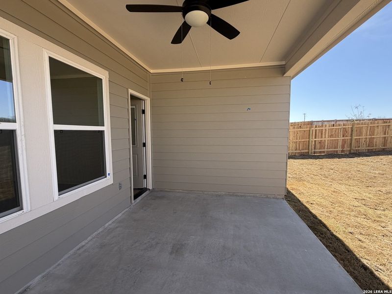 Exterior details and patio area of a home in The Wilder, Adkins (Image 4).