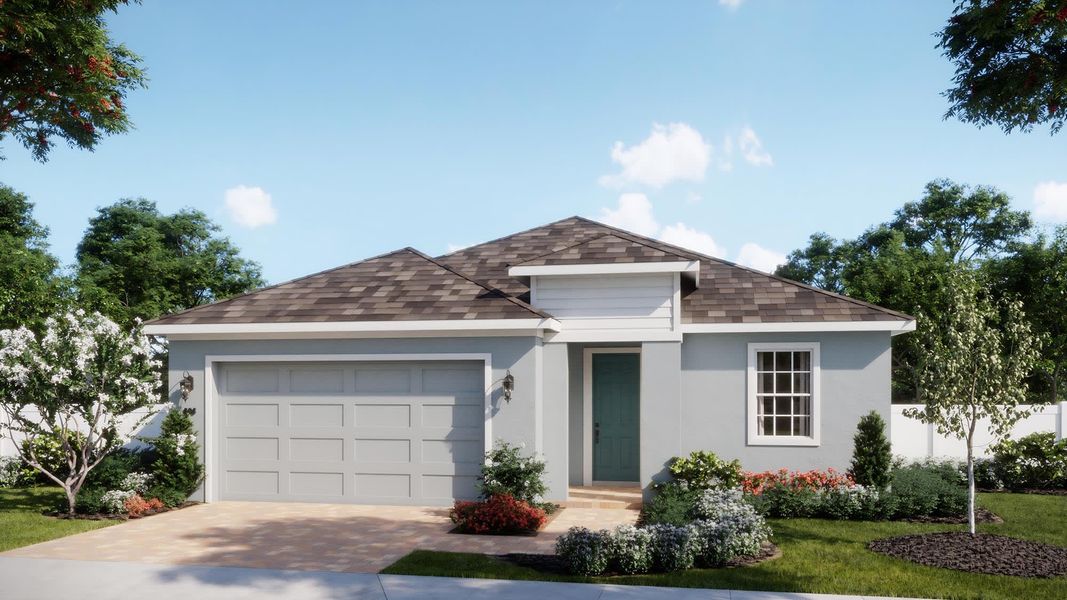 Traditional Elevation - Meadowood at Brack Ranch in St. Cloud, FL by Landsea Homes