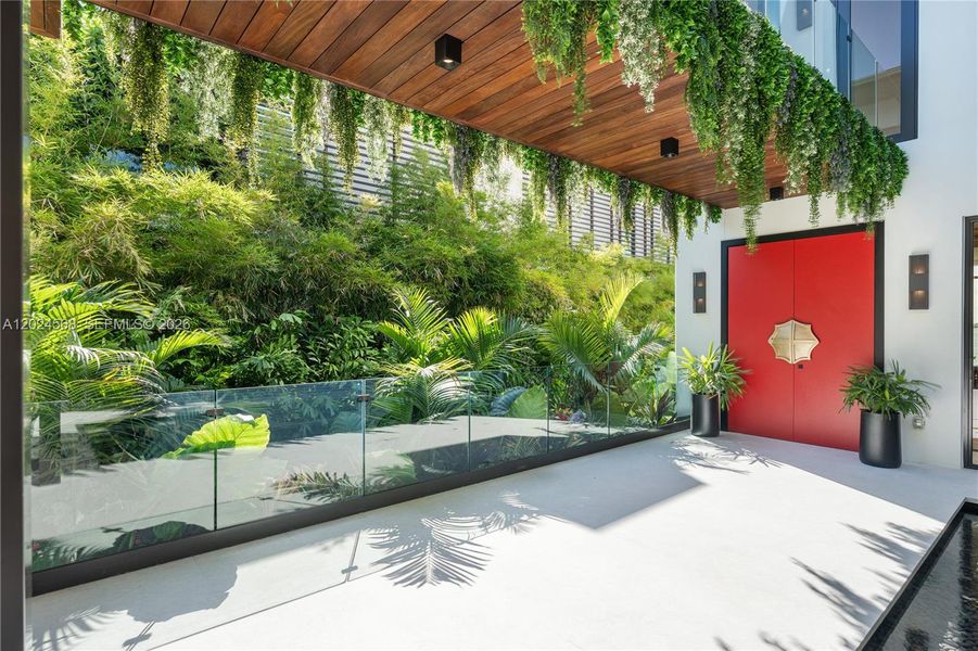 Exterior details and patio area of a home in , Miami Beach (Image 19).