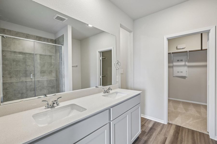 Furnished interior view inside a new home in Edgebrooke, Pflugerville (Image 10). Furnished interior view inside a new home in Edgebrooke, Pflugerville (Image 10).