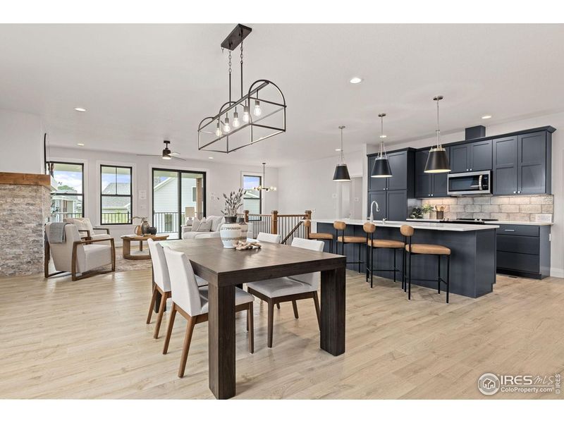 Furnished interior view inside a new home in Cottages at Kelly Farm, Greeley (Image 9).