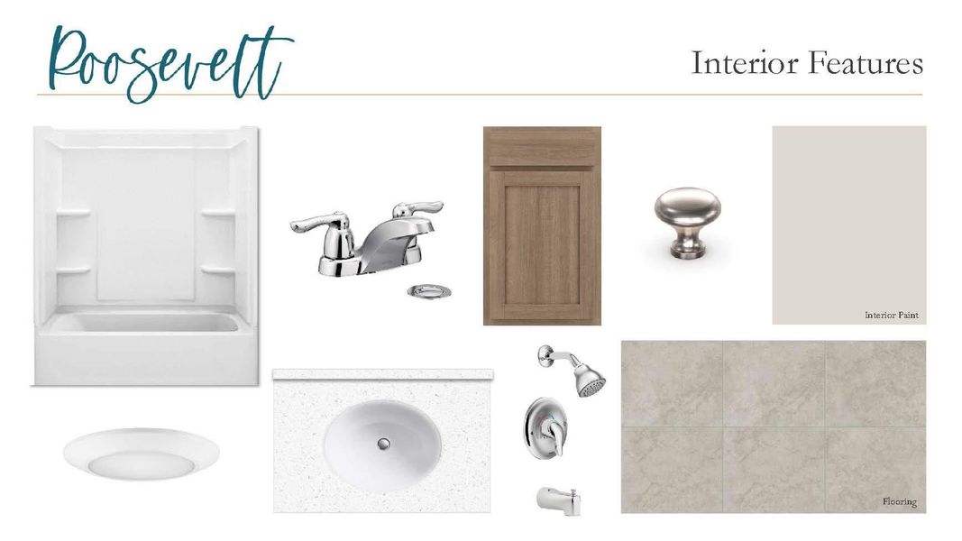 Sample of building materials used in homes in Lariat, Liberty Hill (Image 21).