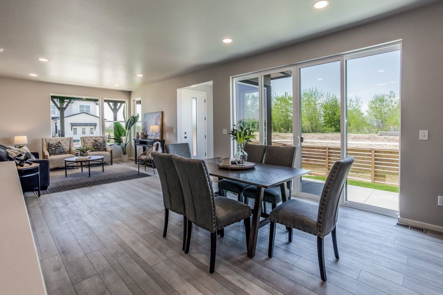 Furnished interior view inside a new home in Trailside, Timnath (Image 16).