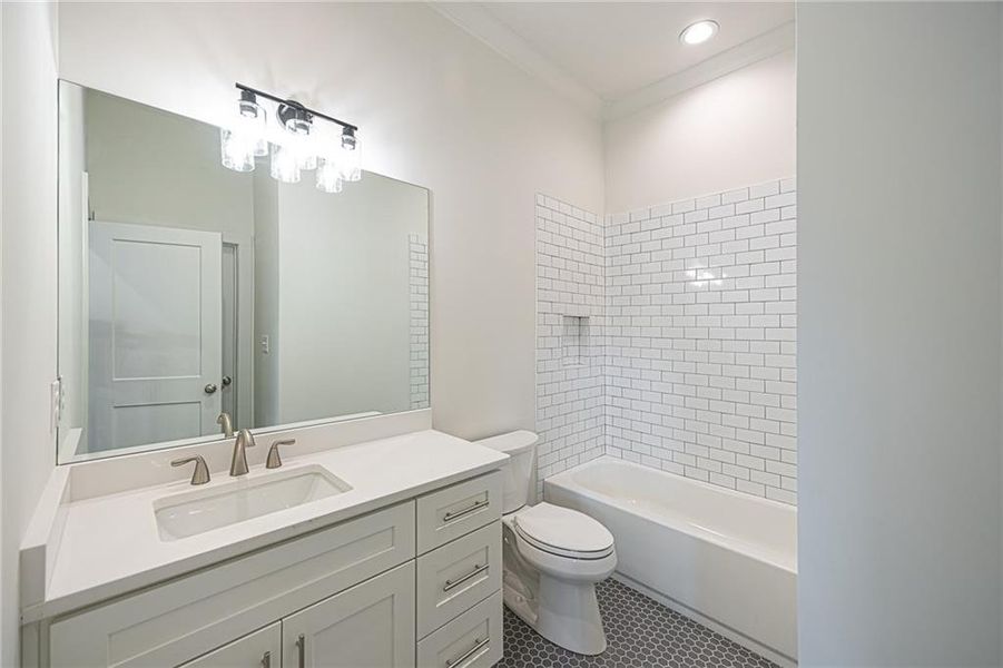 Furnished interior view inside a new home in , Atlanta (Image 11).