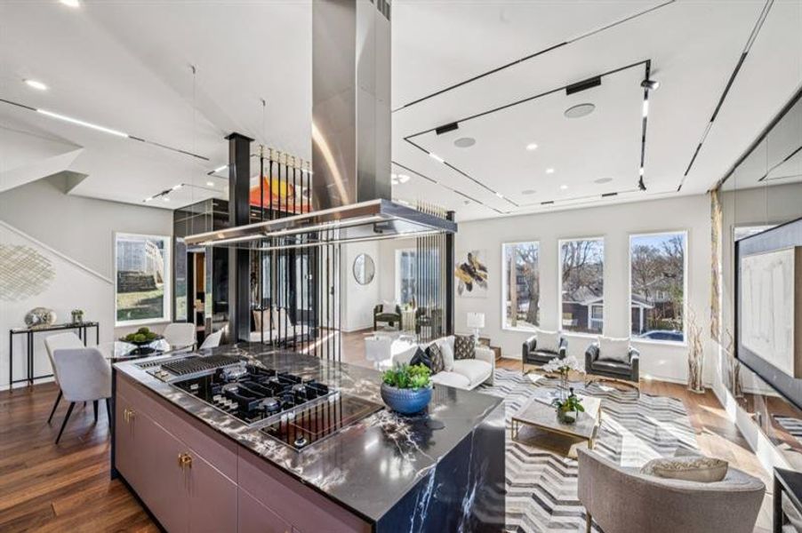Furnished interior view inside a new home in , Atlanta (Image 22).