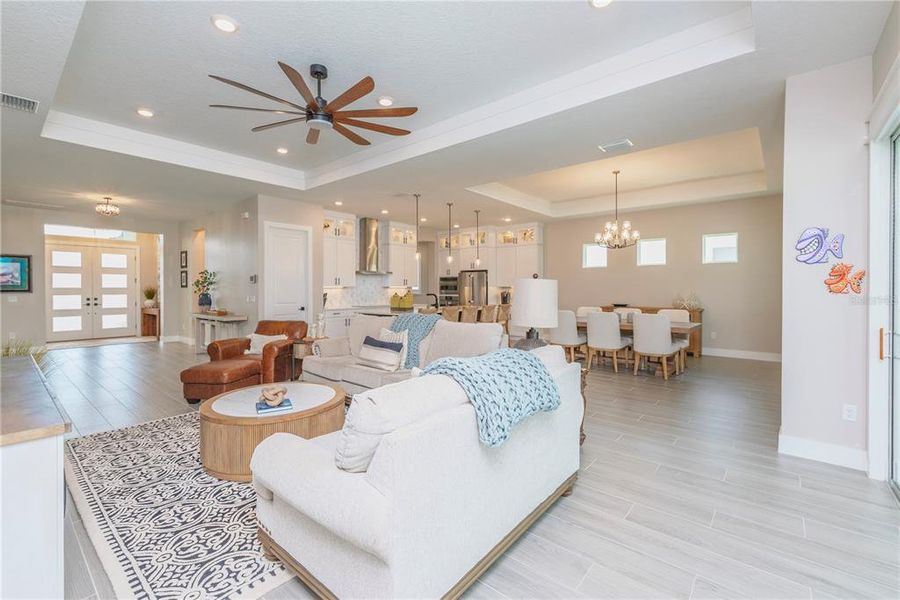 Furnished interior view inside a new home in , San Antonio (Image 29).