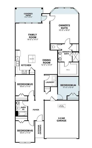 2D floor plan layout of this home in Estancia West, Manchaca, TX (Image 5). 2D floor plan layout of this home in Estancia West, Manchaca, TX (Image 5).
