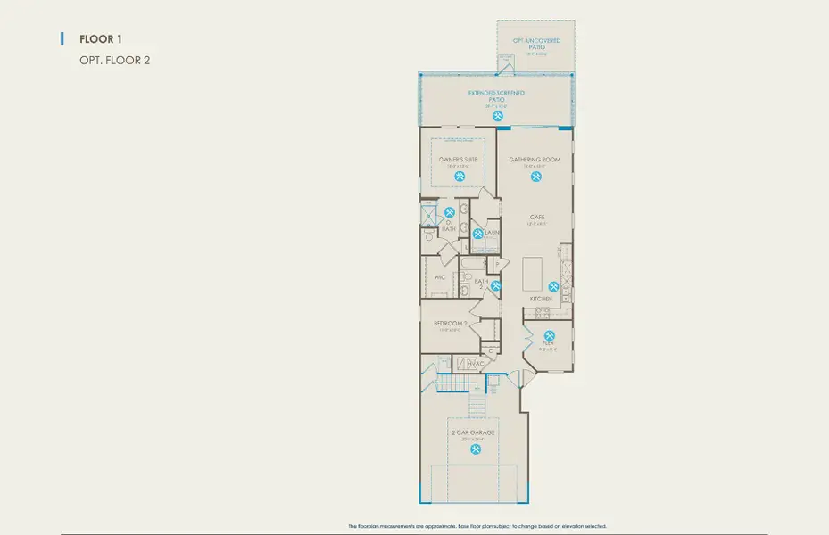 Contour Floor Plan, Quick Move-In Home, Floor 1