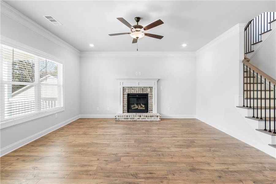 Spacious, unfurnished interior of a new home in Calgary Downs, Winder (Image 38).
