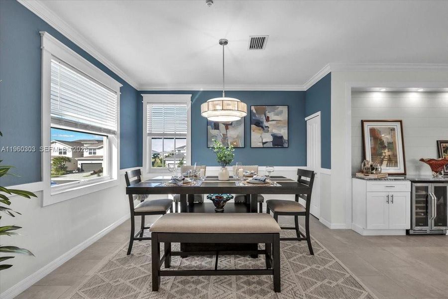 Furnished interior view inside a new home in , Naples (Image 32).