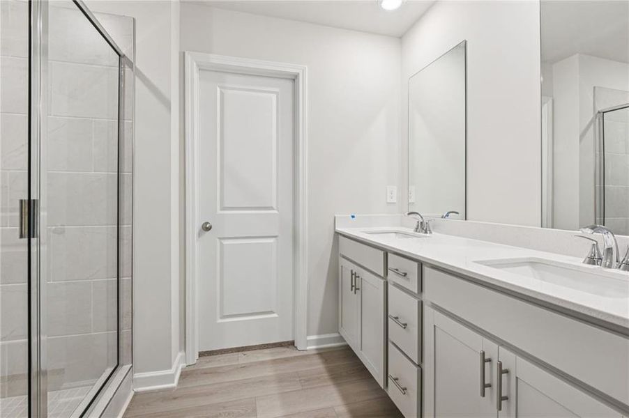 Furnished interior view inside a new home in The Oaks at Dawson, Dawsonville (Image 4).
