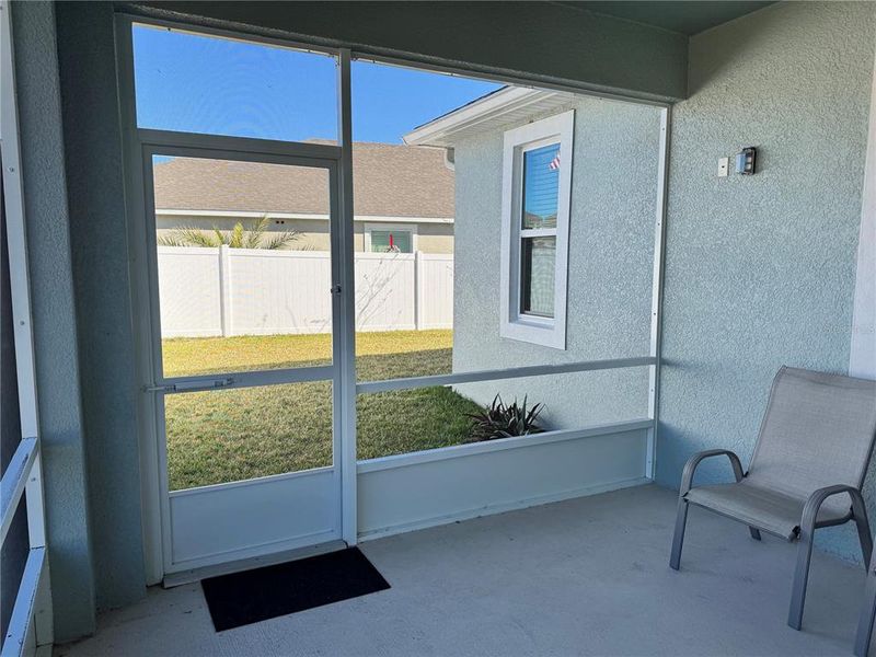 Exterior details and patio area of a home in Sawmill Creek at Palm Coast Park, Palm Coast (Image 3). Exterior details and patio area of a home in Sawmill Creek at Palm Coast Park, Palm Coast (Image 3).