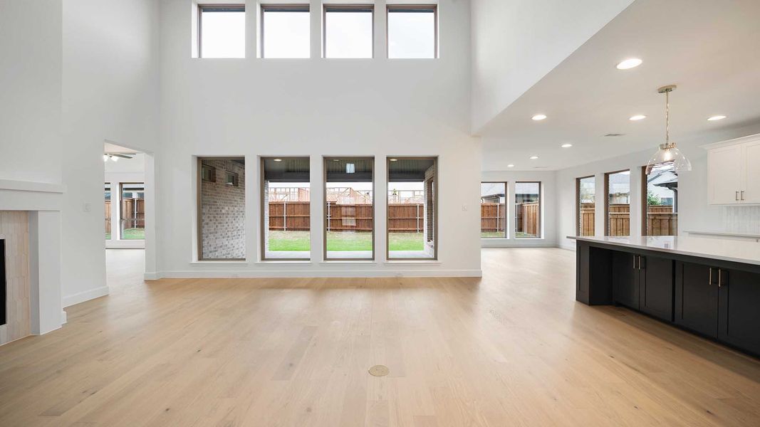Representative unfurnished interior of a home built from the 3978W by Perry Homes in Austin Point, Richmond (Image 8).