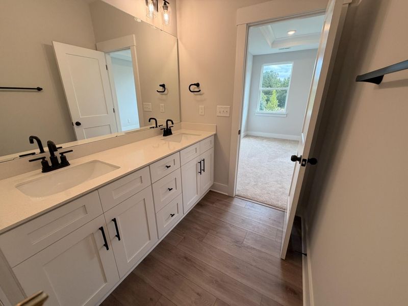 Furnished interior view inside a new home in Blythe Mill Townhomes, Waxhaw (Image 11).