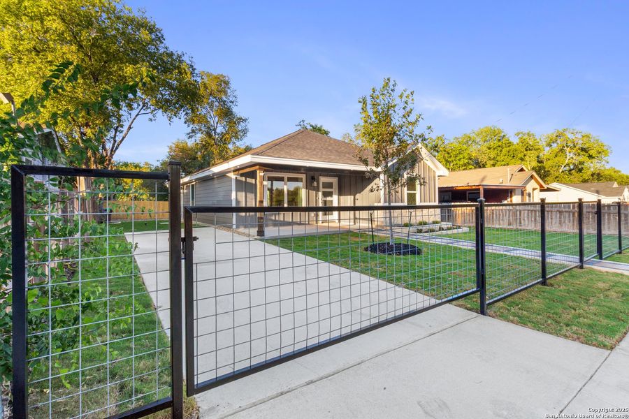Exterior details and patio area of a home in , San Antonio (Image 26). Exterior details and patio area of a home in , San Antonio (Image 26).