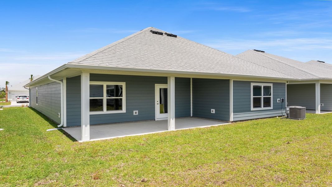 Exterior details and patio area of a home in WindMark Beach, Port Saint Joe (Image 19). Exterior details and patio area of a home in WindMark Beach, Port Saint Joe (Image 19).