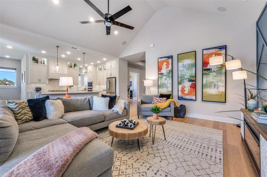 Furnished interior view inside a new home in Pecan Square - Estates, Northlake (Image 15).
