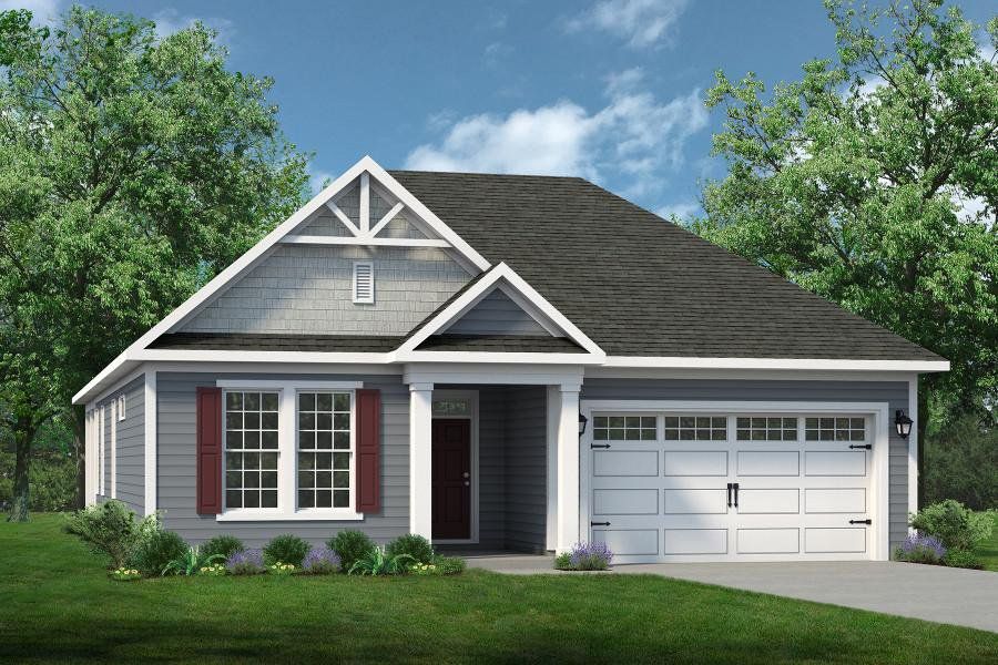 Representative exterior photo of a completed home built from the The Shorebreak by Chesapeake Homes in Heritage Park at Longs, Longs, SC (Image 19).