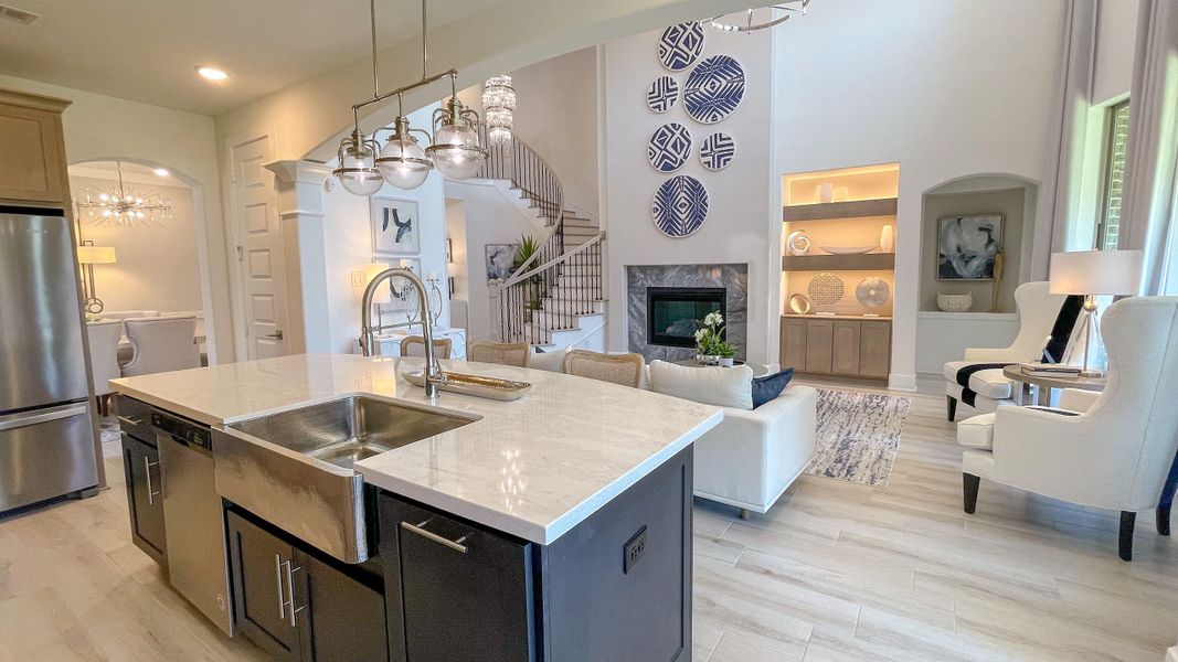 Furnished interior view inside a new home in Jordan Ranch, Katy (Image 16).