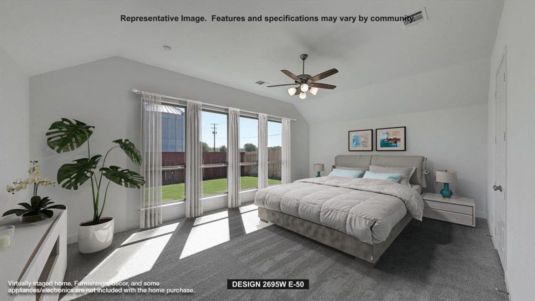 Furnished interior view inside a new home in Myrtle Creek, Waxahachie (Image 5).