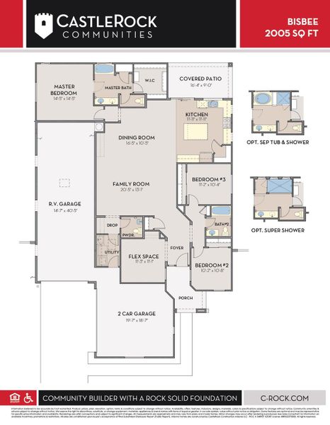 2D floor plan layout of this home in Rancho Mirage, Maricopa, AZ (Image 3). 2D floor plan layout of this home in Rancho Mirage, Maricopa, AZ (Image 3).