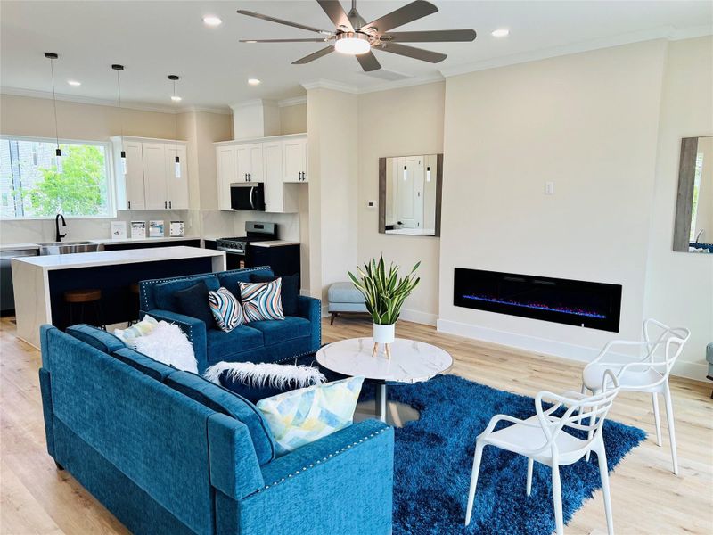 Furnished interior view inside a new home in , Houston (Image 11).
