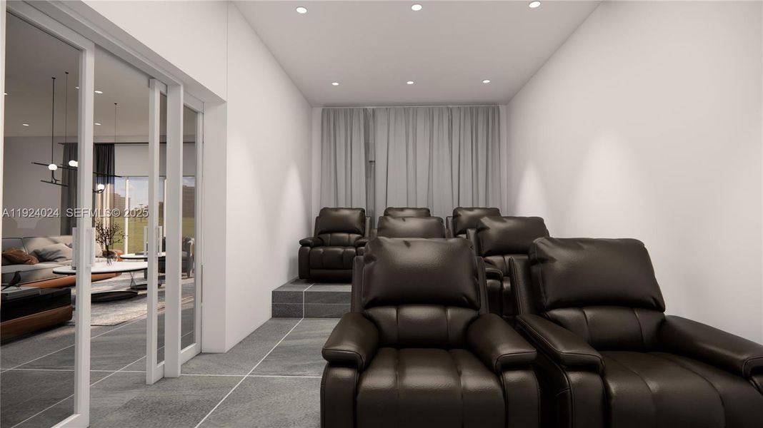 Furnished interior view inside a new home in , Miami (Image 8).