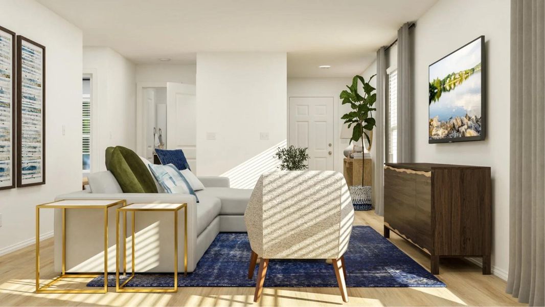 Furnished interior view inside a new home in Waterstone: Stonehill Collection, Kyle (Image 4).