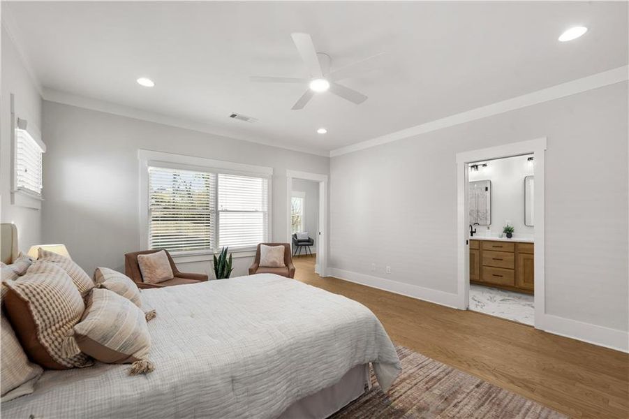 Furnished interior view inside a new home in , Atlanta (Image 38).