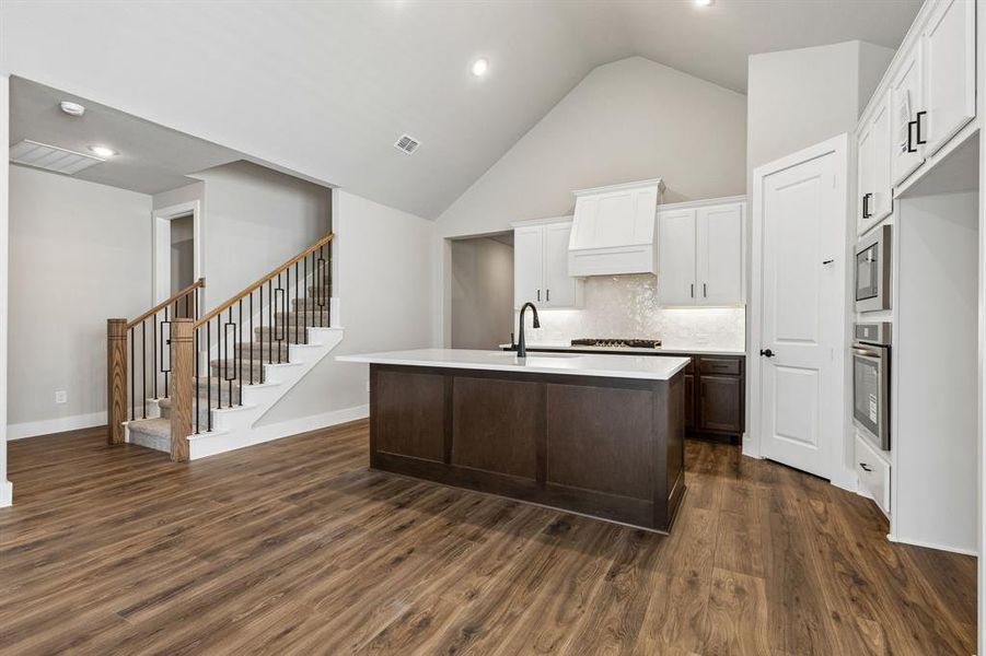Furnished interior view inside a new home in Painted Tree Woodland West, McKinney (Image 7).