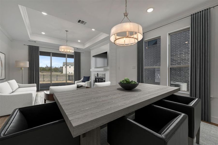 Furnished interior view inside a new home in Heath Golf & Yacht Villas, Heath (Image 10).