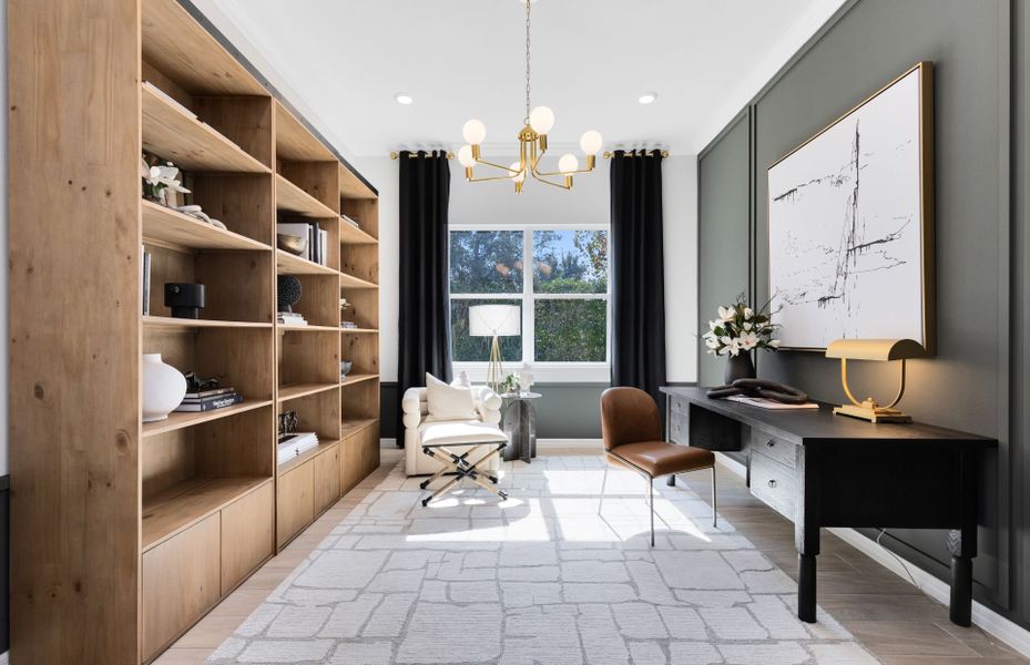 Representative furnished interior of a home built from the Renown by Del Webb in Del Webb Twin Lakes, St. Cloud (Image 27).