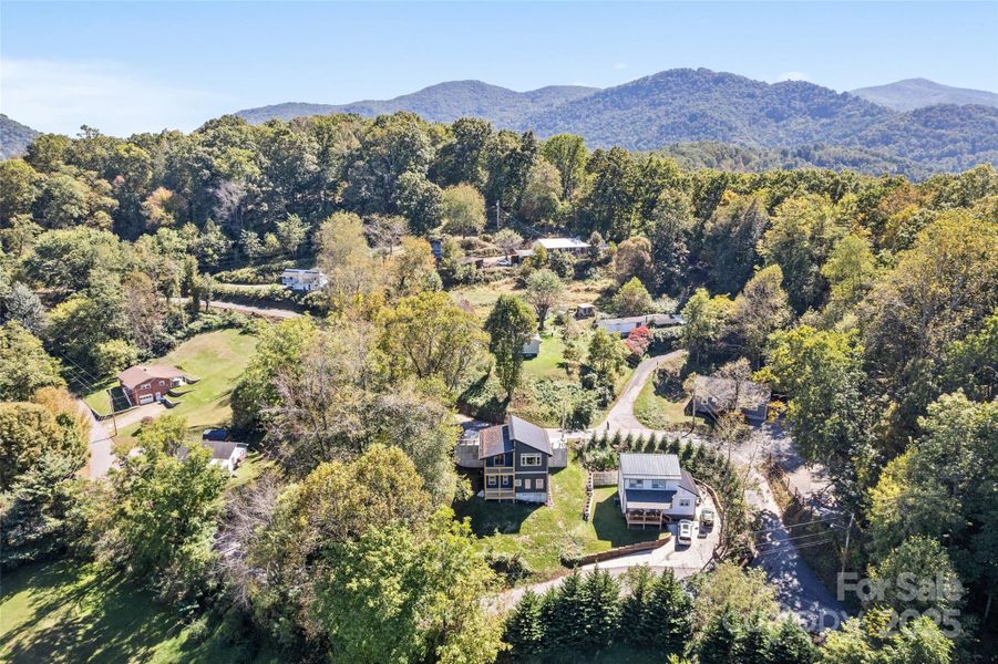 The beautiful rolling hills of Waynesville with the Pisgah National Forest in the background