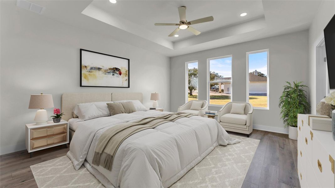 Furnished interior view inside a new home in , Kingsland (Image 10).
