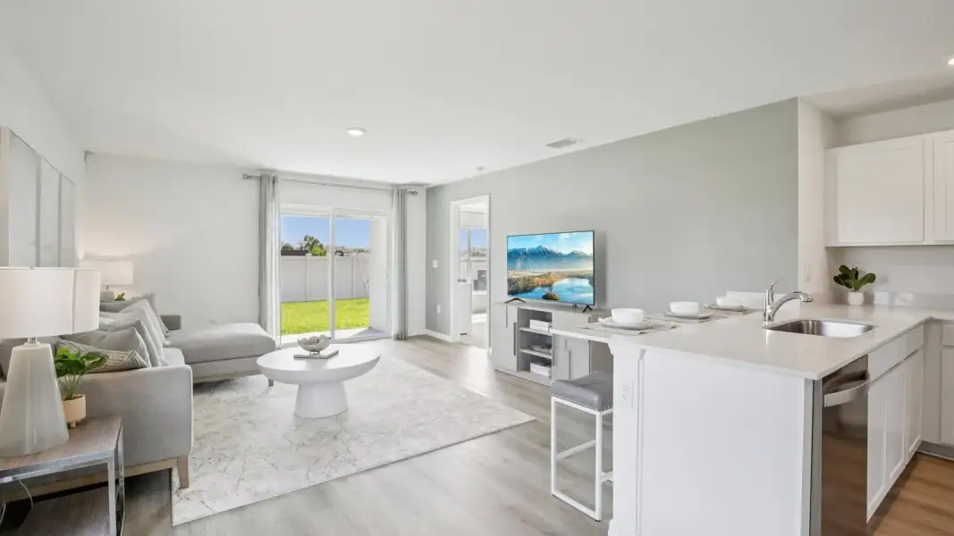Furnished interior view inside a new home in Northwater at Two Rivers, Zephyrhills (Image 4).
