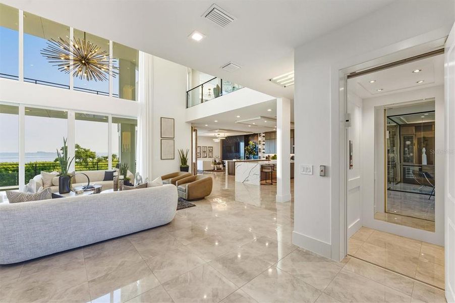 Furnished interior view inside a new home in Legends Bay, Bradenton (Image 78).
