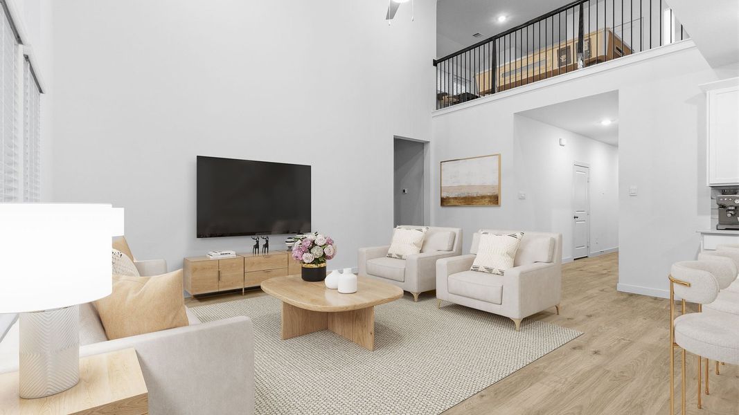 Furnished interior view inside a new home in Evergreen, Rosenberg (Image 31). Furnished interior view inside a new home in Evergreen, Rosenberg (Image 31).