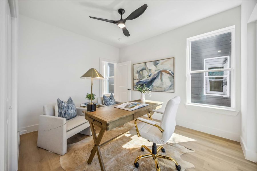 Furnished interior view inside a new home in , Houston (Image 29).