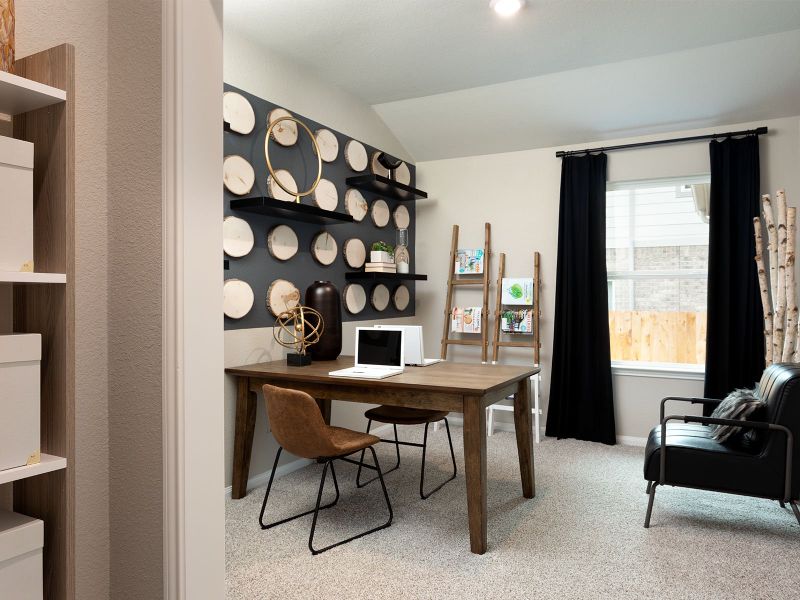 Furnished interior view inside a new home in Pine Lake Cove - Premier Series, Montgomery (Image 6).