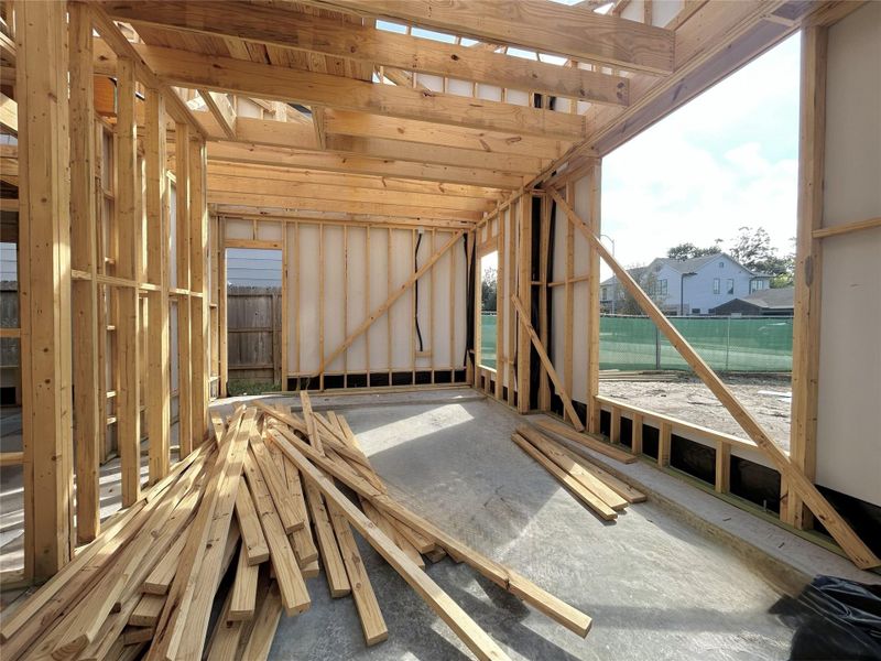 Single Car Garage. Construction Photo as of 11/5/2025