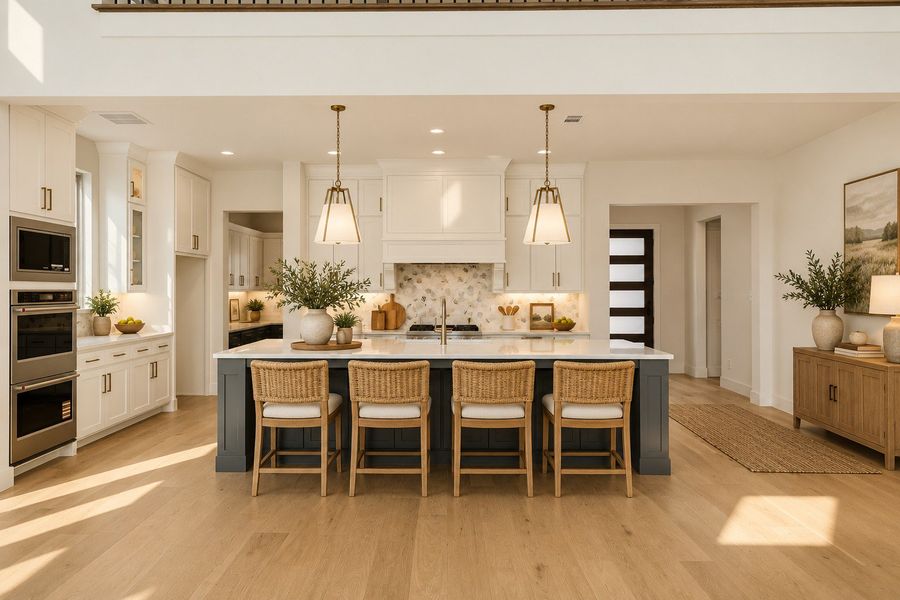 Virtually staged photo - kitchen