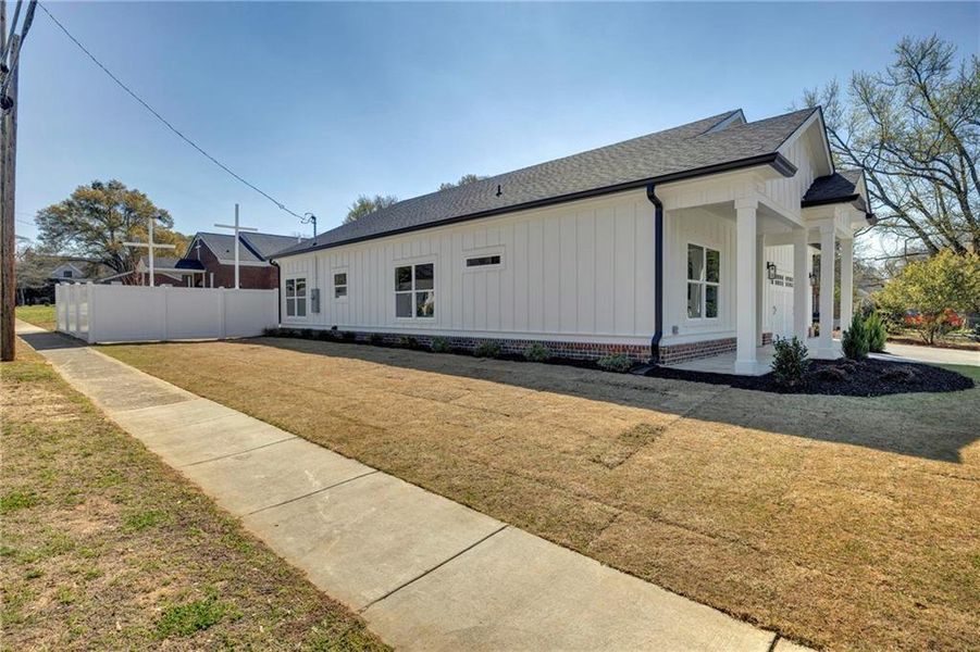 Exterior details and patio area of a home in , Covington (Image 26). Exterior details and patio area of a home in , Covington (Image 26).